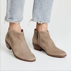 Sam Edelman Petty Ankle Boots Revolve Taupe Suede size 7